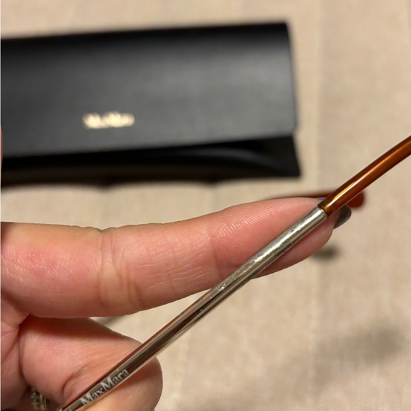 MaxMara Gold Metal Glasses Frames - Picture 4 of 6